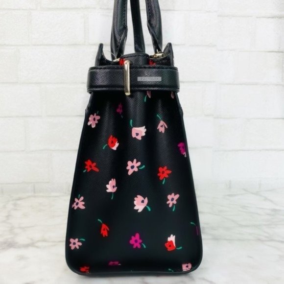 Kate Spade Ditsy Buds Floral Medium Satchel Crossbody - Picture 3 of 8